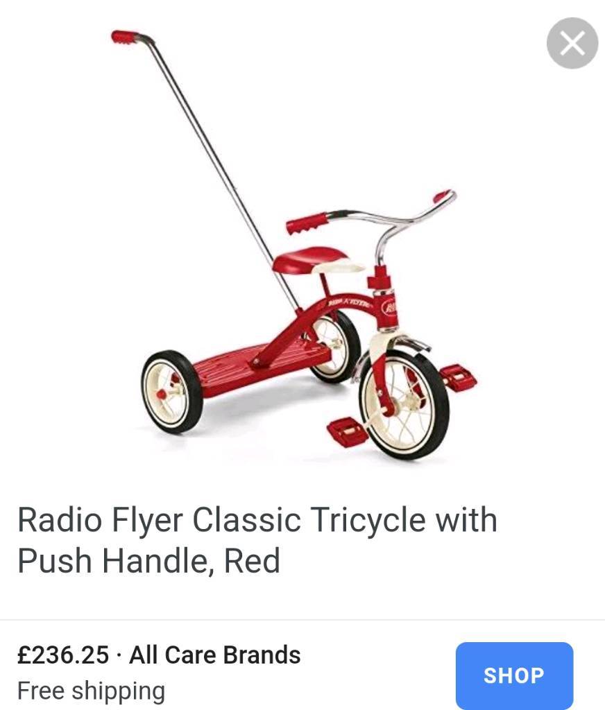 radio flyer push handle only